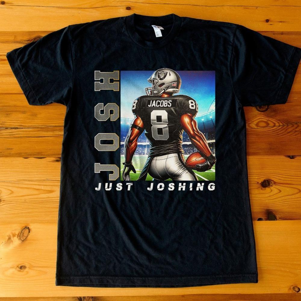 Josh Jacobs Las Vegas Raiders - Nfl T-Shirt - Unisex Black T-Shirt